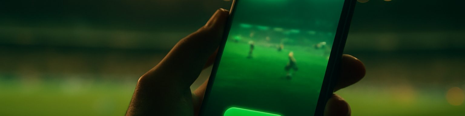 Pantalla de una apuesta en directo con el botón de cash out iluminado y el marcador de un partido, imagen de esta comparativa de casas de apuestas con cash out